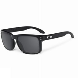 Oakley Holbrook Sunglasses Polished Black/Grey Polarized